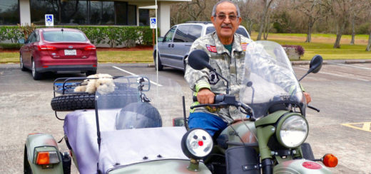 Robert Carrizales on his motorcycle