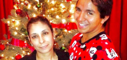 Roberto Carrasco with his mom