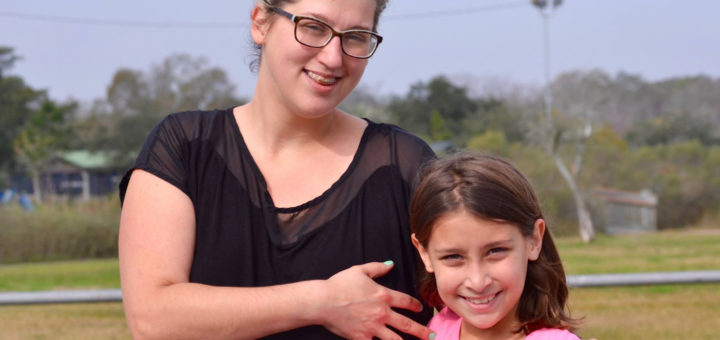 Stephanie Gray and her daughter at the park