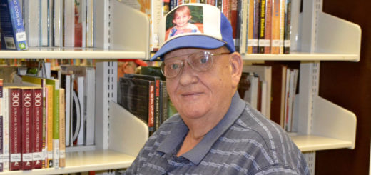 Steve Milne at the library