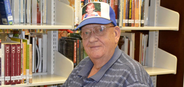 Steve Milne at the library