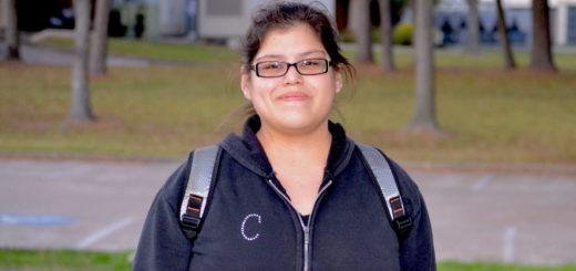 Sylvia Casco walks at the park