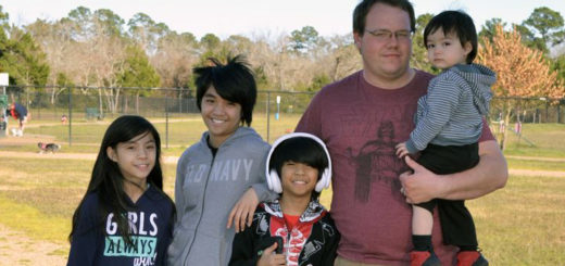 Tyler Housley with his four children