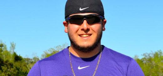 College student at dog park