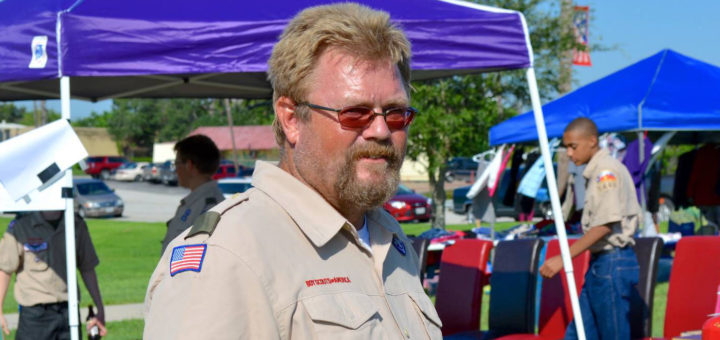 Will Repman at Boy Scouts event