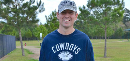 Former aircraft mechanic at dog park