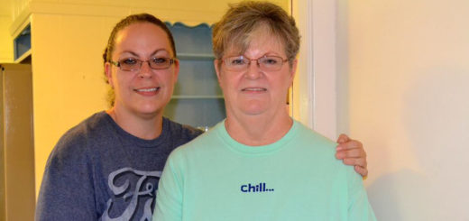Mother and daughter at estate sale