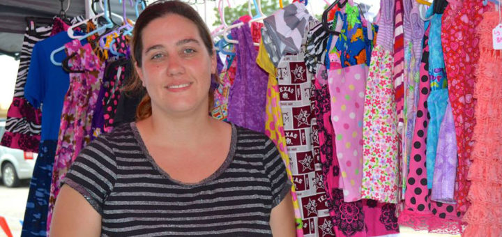 Clothes maker at craft show