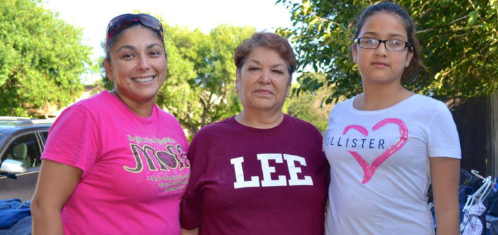 High school custodian at garage sale