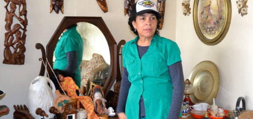 Woman at estate sale