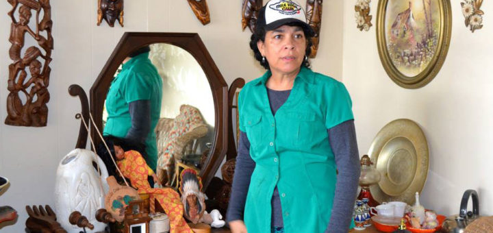 Woman at estate sale