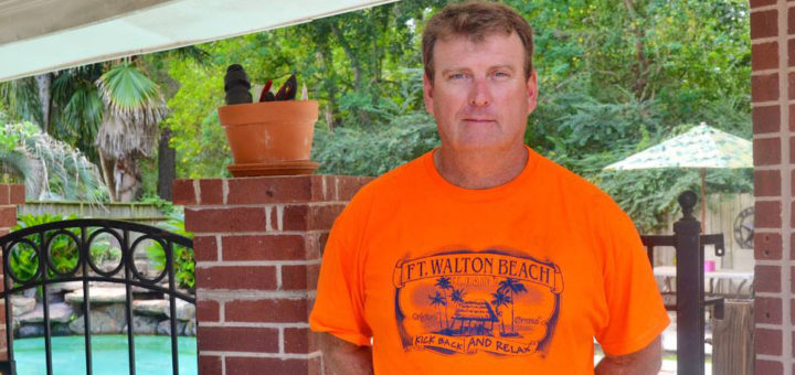 Youth football coach at his home