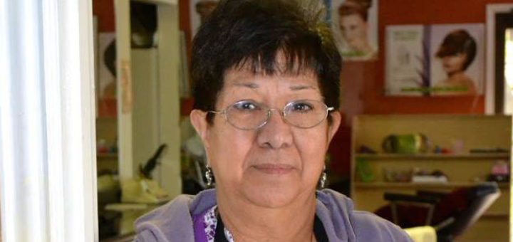 Hair stylist at salon