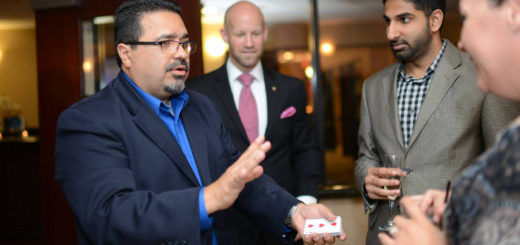 Jamie Salinas performing magic