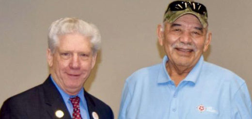 Jesse Quinones accepting an award