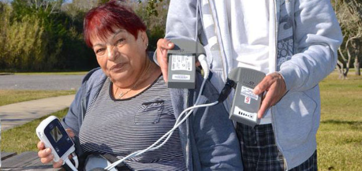 Lupe Valencia with friend at park