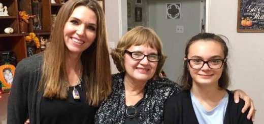 Young poet with family