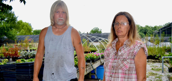 Husband and wife at their garden center