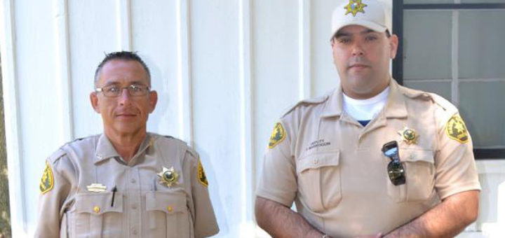 Two patrol officers standing