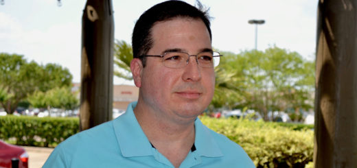 Pedro Pena outside coffee shop