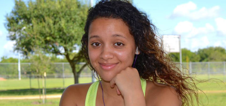 Young woman at the park