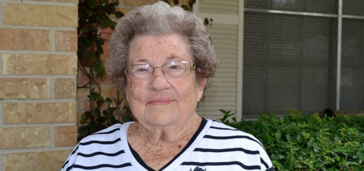 Woman at garage sale