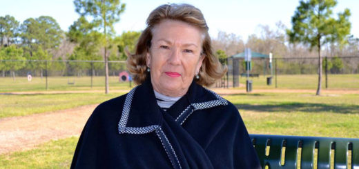 Susan Custer at dog park