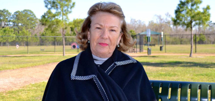 Susan Custer at dog park
