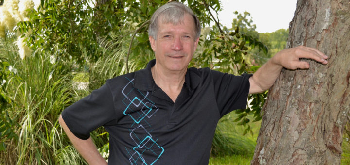 Tom Shelby in his yard