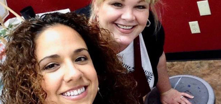 Victoria Marron and her mother