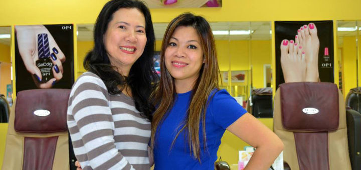Vietnam woman at nail salon