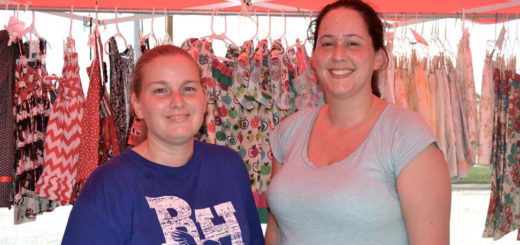 Women friends at craft show