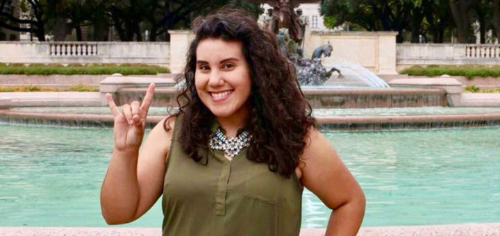 Cynthia Pizana on University of Texas campus
