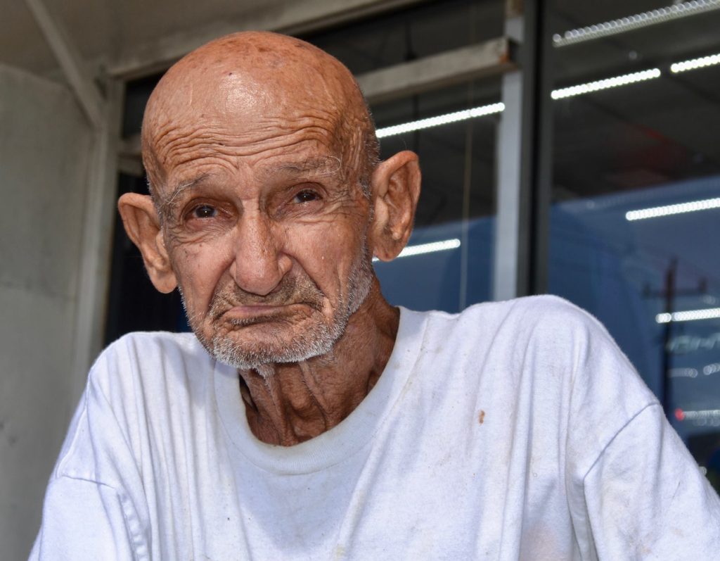 Ray Allen Benoit in front of convenience store