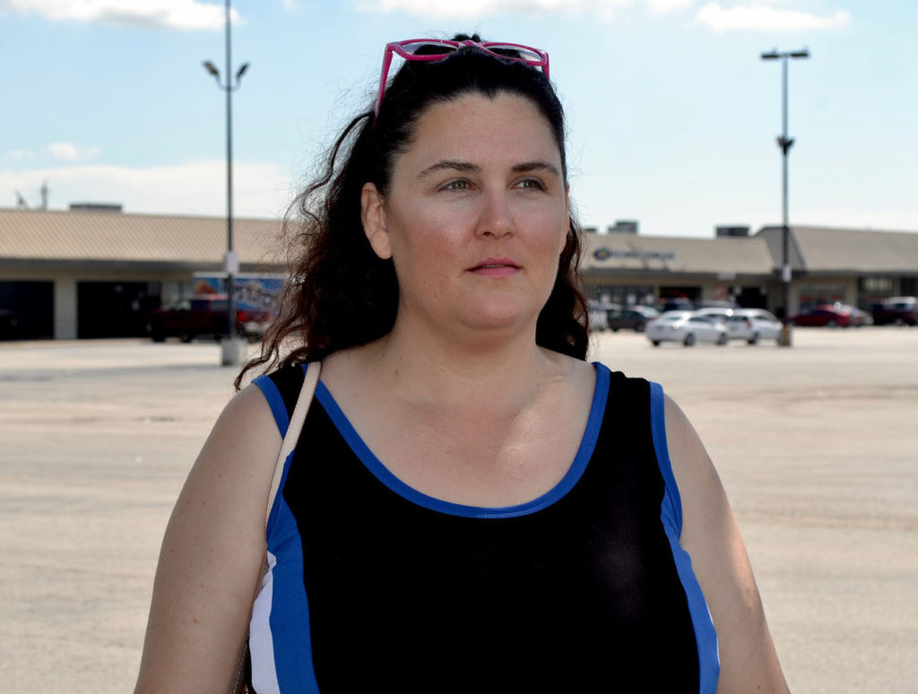 Tammy James outside restaurant