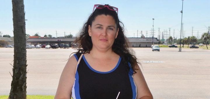 Tammy James outside of restaurant