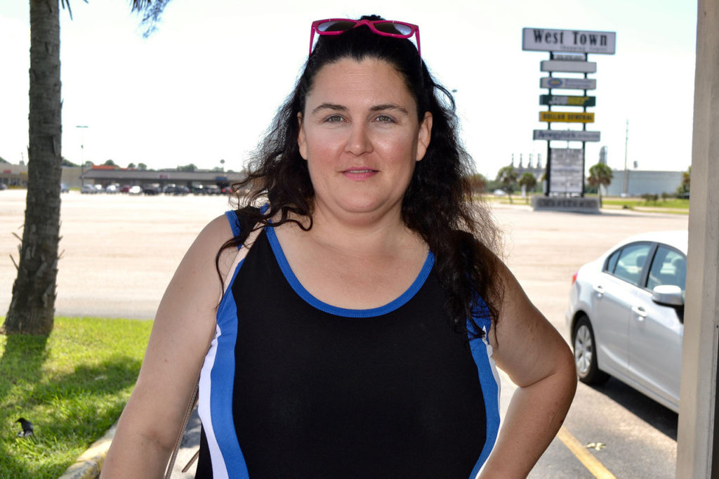 Tammy James outside of restaurant