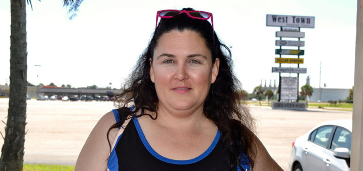 Tammy James outside of restaurant