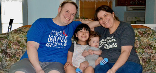 Bobo family on their couch