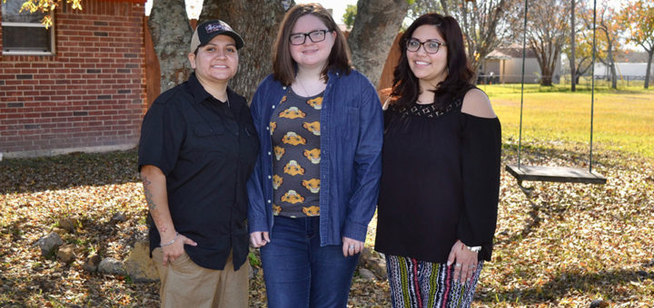 Espinoza family: Eufemia, Cheyenne and Samantha