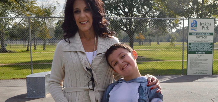 Lisa Cassell and her son Carlos