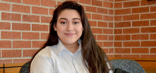 Yesenia Chavez sits at Lee College