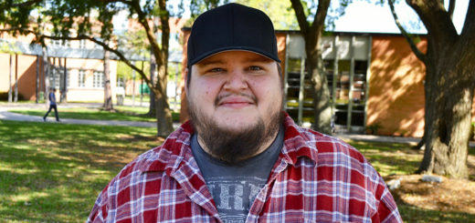 Ryan Nugent on the Lee College campus